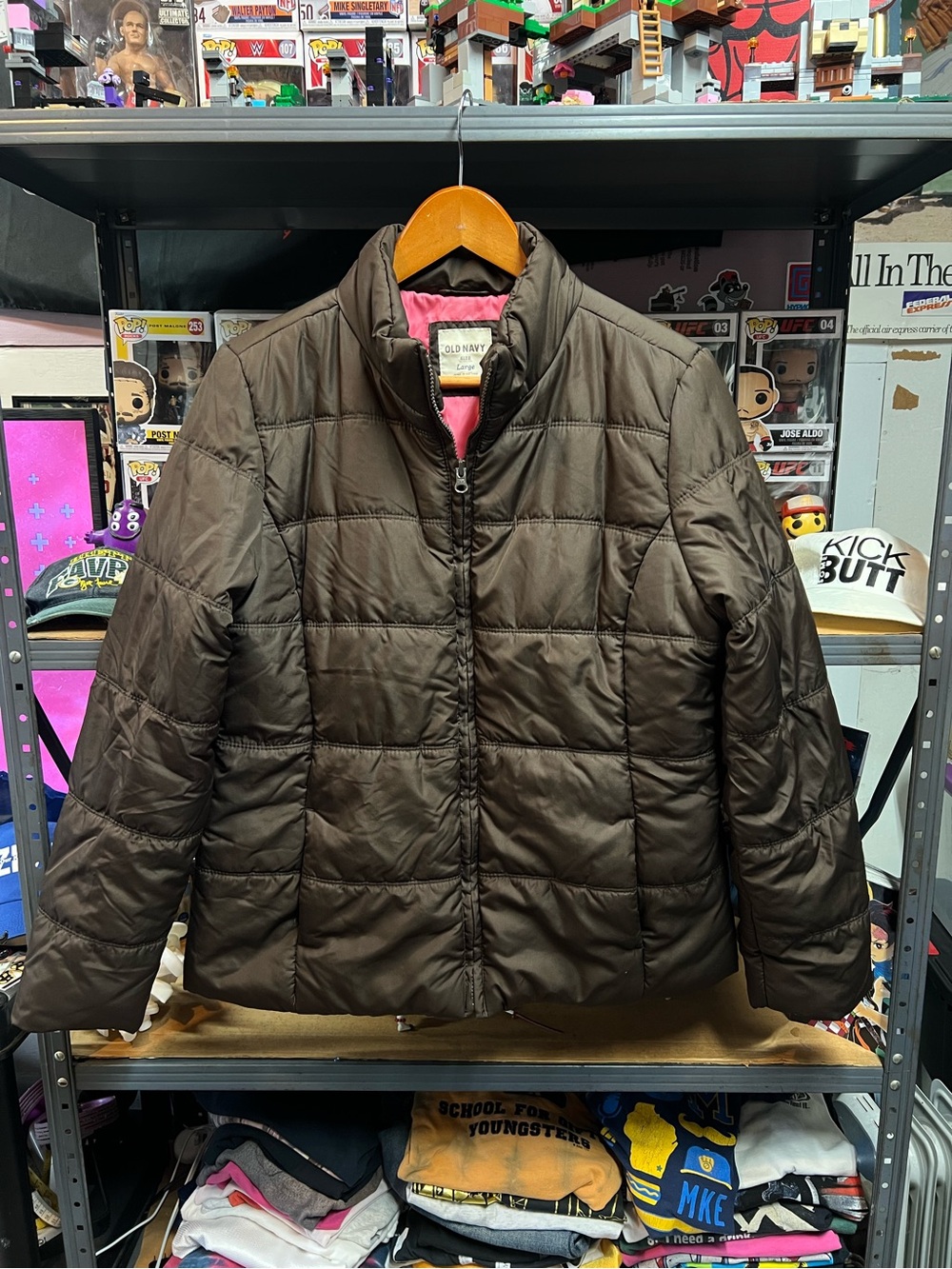 Old Navy Woman’s Brown Puffer Jacket